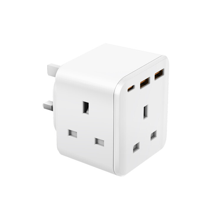 BAZIC GoPort Cube 6-in-1 多功能插座+PD/QC 20W USB 充電器