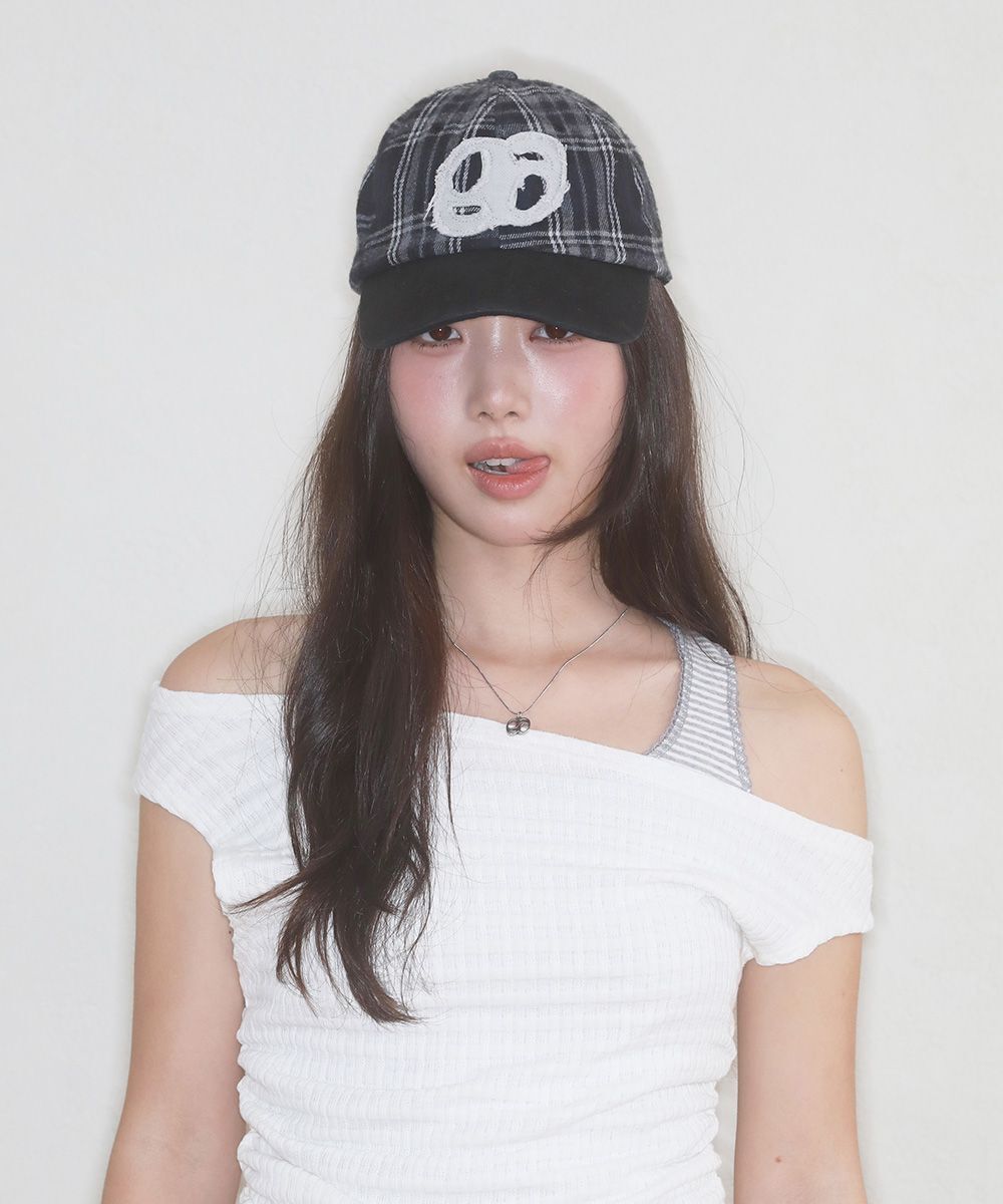 ASON 格紋徽章老帽 AS_P0000DDG