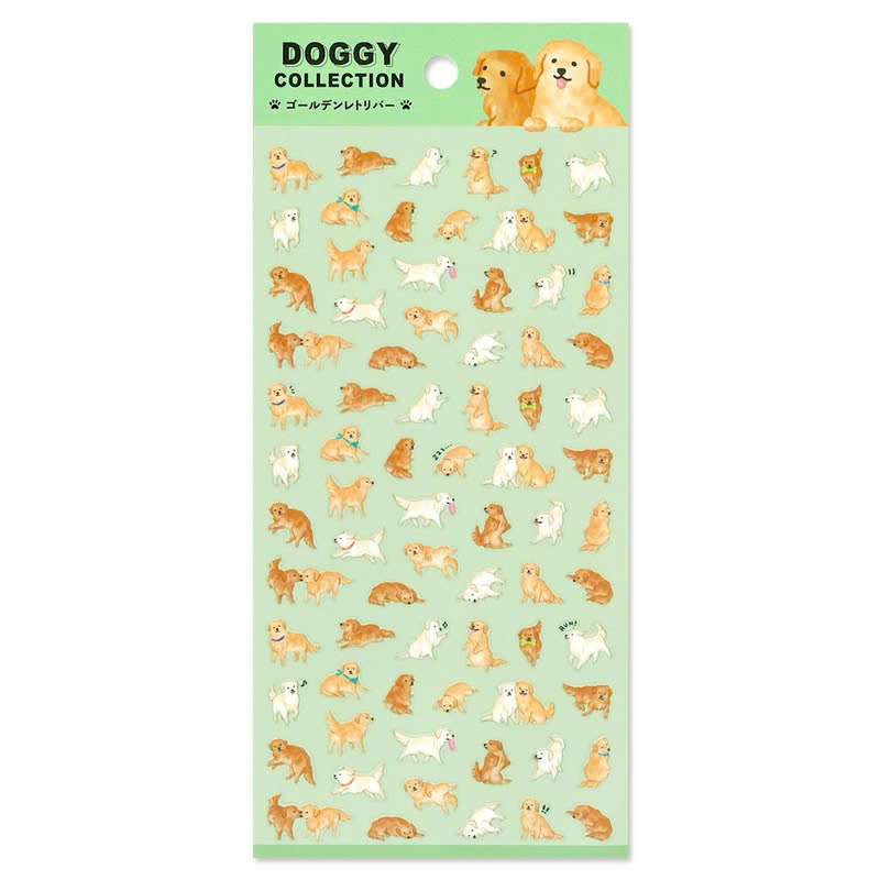 黃金獵犬 DOGGY 狗狗主題 迷你手帳貼紙｜日本Mind Wave