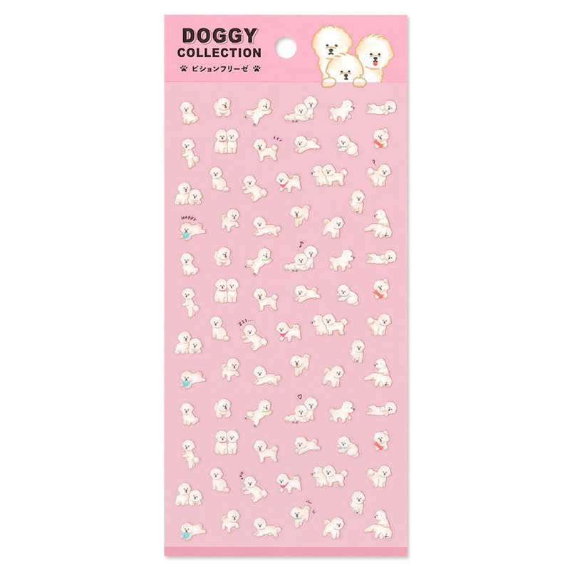 比熊犬 DOGGY 狗狗主題 迷你手帳貼紙｜日本Mind Wave
