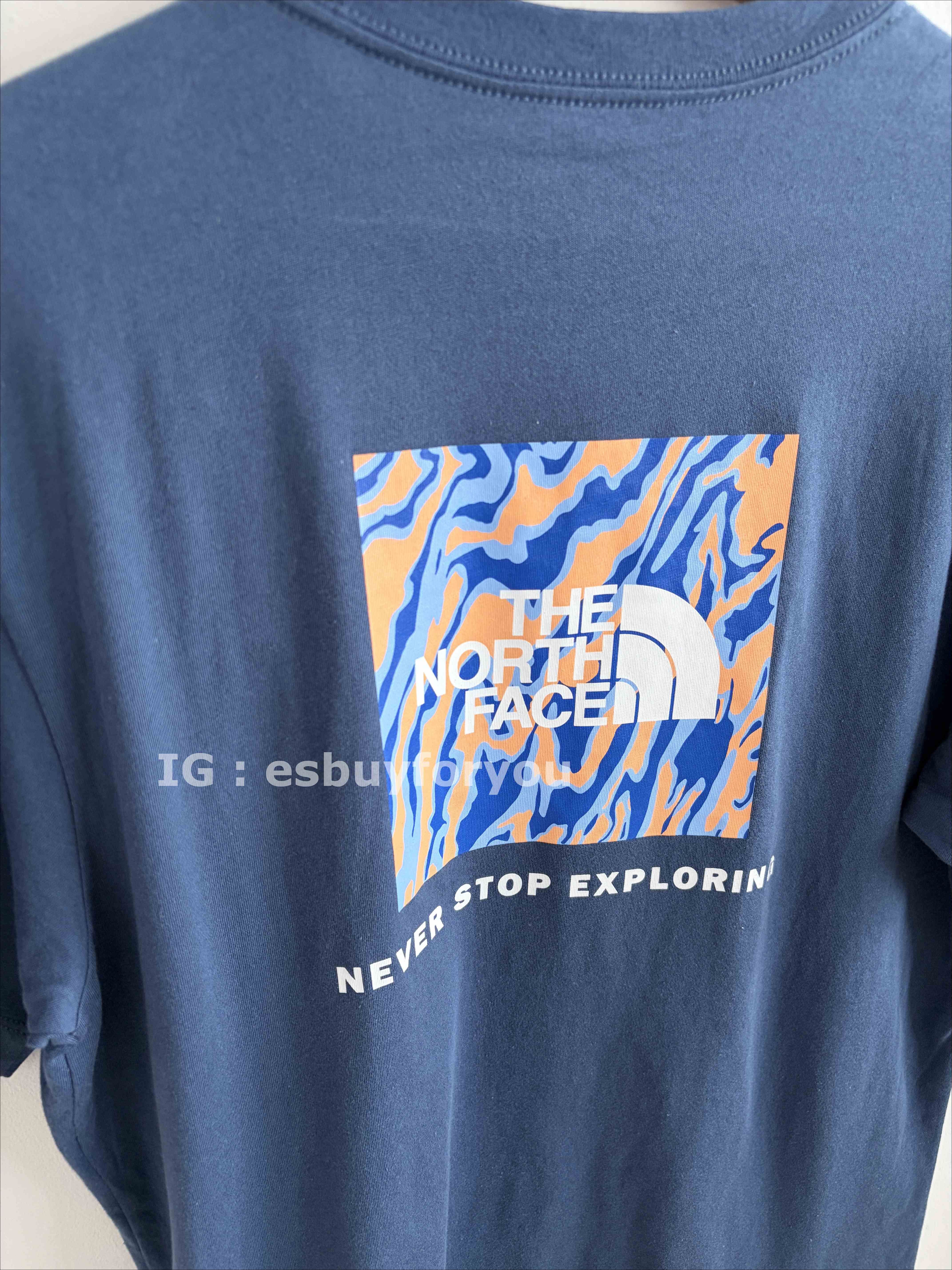 THE NORTH FACE 男大人 造型BOX 正反圖 短TEE