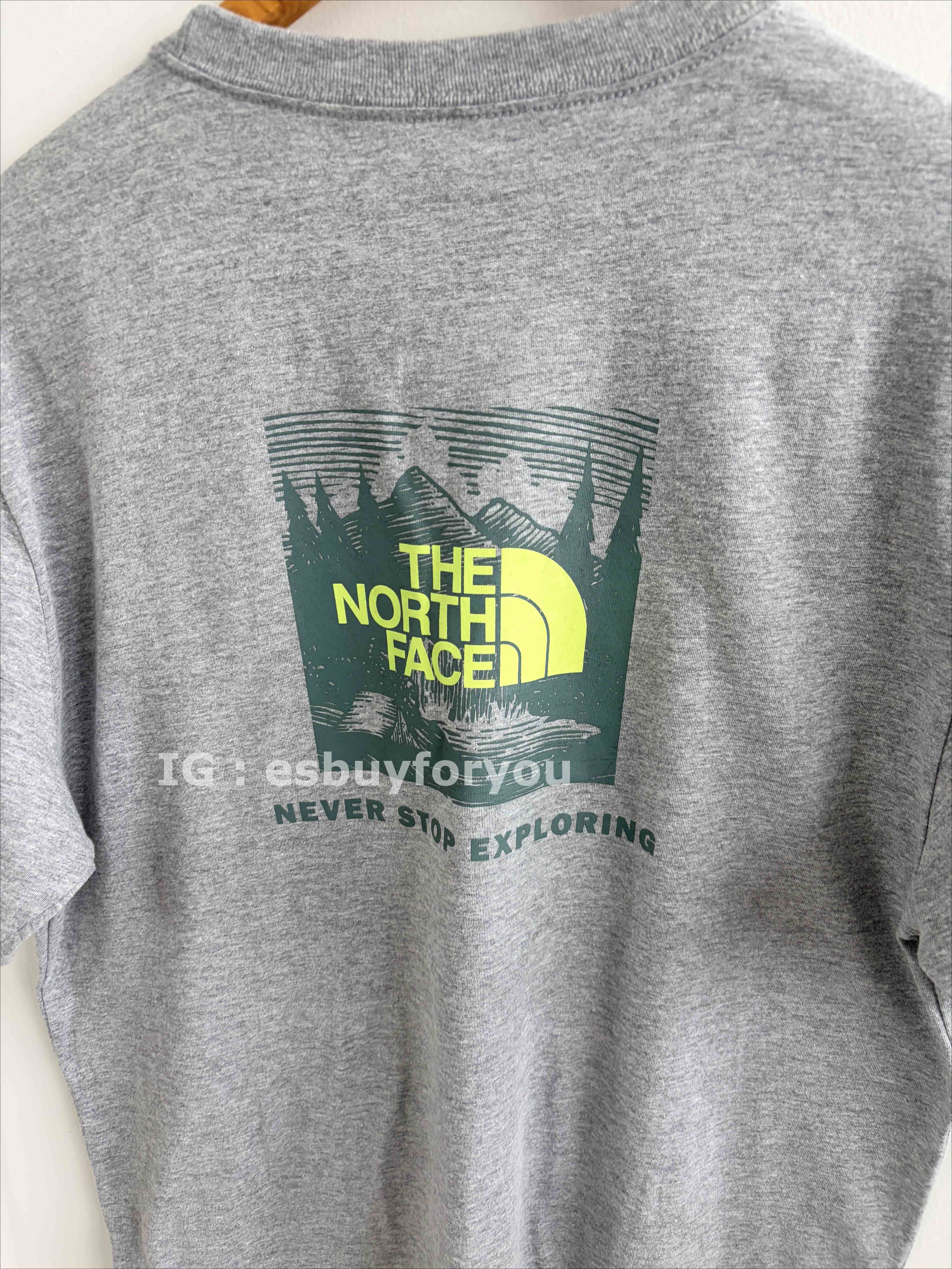 THE NORTH FACE 男大人 造型BOX 正反圖 短TEE