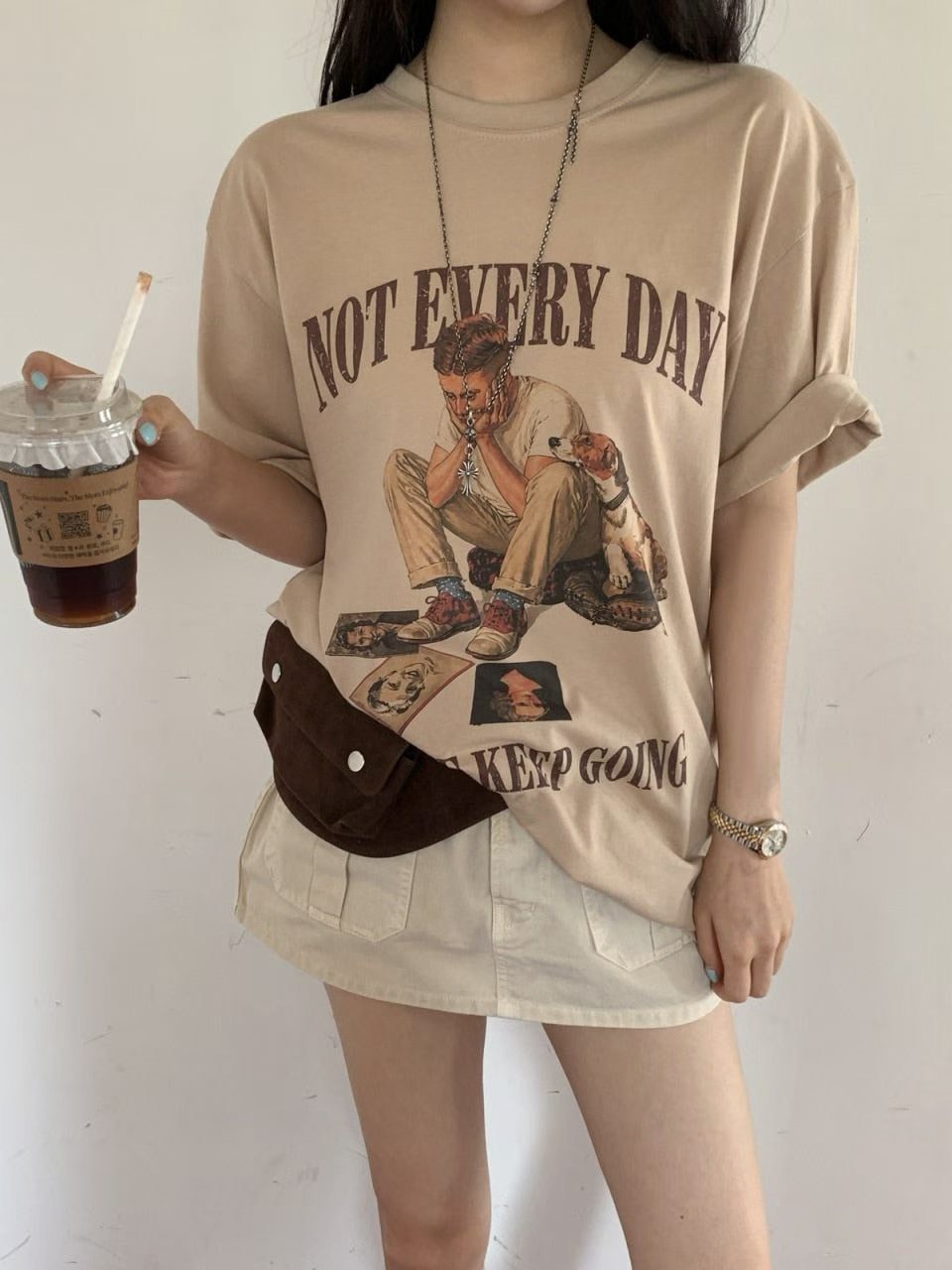 NOT EVERY DAY短袖T