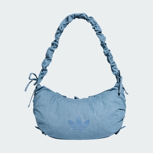 Adidas 愛迪達 Denim Ruff Bag KX6975 側背包 肩背 斜背 丹寧藍 荷葉邊 半月包