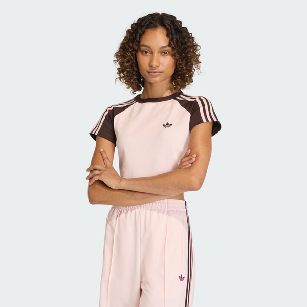 Adidas 愛迪達 Sst Baby Tee KD3796 女 T恤 運動上衣 休閒短袖 粉紅 亞版 短版