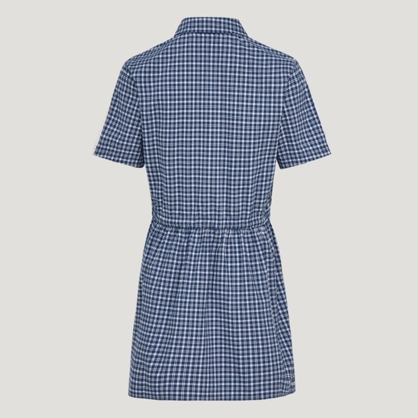 Adidas 愛迪達 Plaid Dress KU9400 女 連身洋裝 格紋藍 亞版 純棉