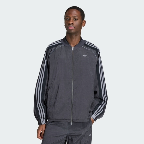 Adidas 愛迪達 Track Top KX4831 男 夾克 運動外套 休閒穿搭 灰黑 亞版