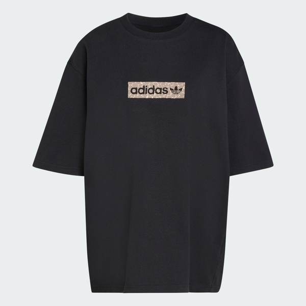 Adidas 愛迪達 Aop Ss T-shirt KD2822 女 T恤 運動上衣 休閒短袖 黑 亞版 純棉