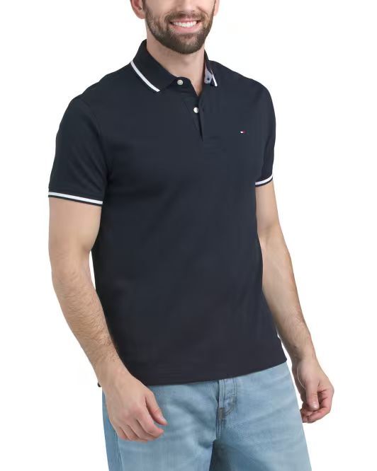 【預購】TOMMY HILFIGER H052001 撞色飾邊短袖 Polo 衫