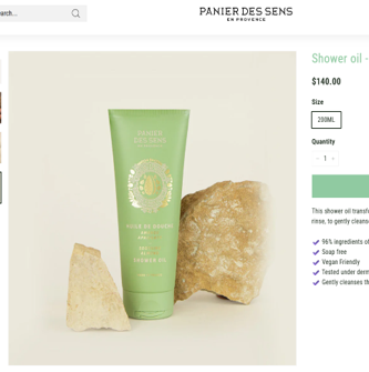 法國 Panier des Sens 南法莊園 杏仁沐浴油 200ml(2支以上$58/支)*滿$799包京東送貨上門*215live