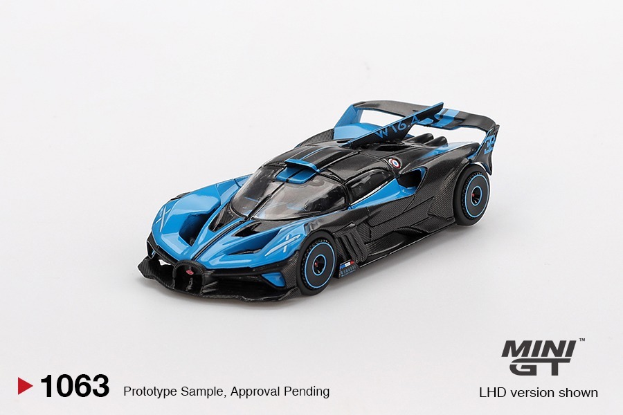[預訂] MINI GT 1/64 布加迪Bugatti Bolide 展示版合金模型車