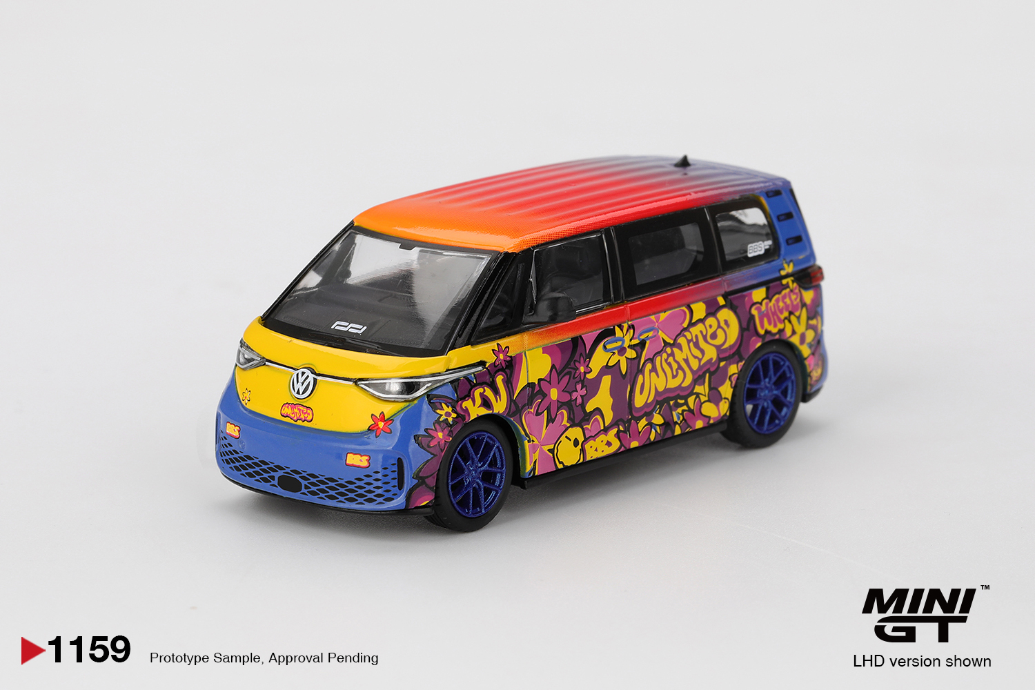 [預訂] MINI GT 1/64 #1159 福士偉根Volkswagen ID.Buzz KW/BBS 合金模型車