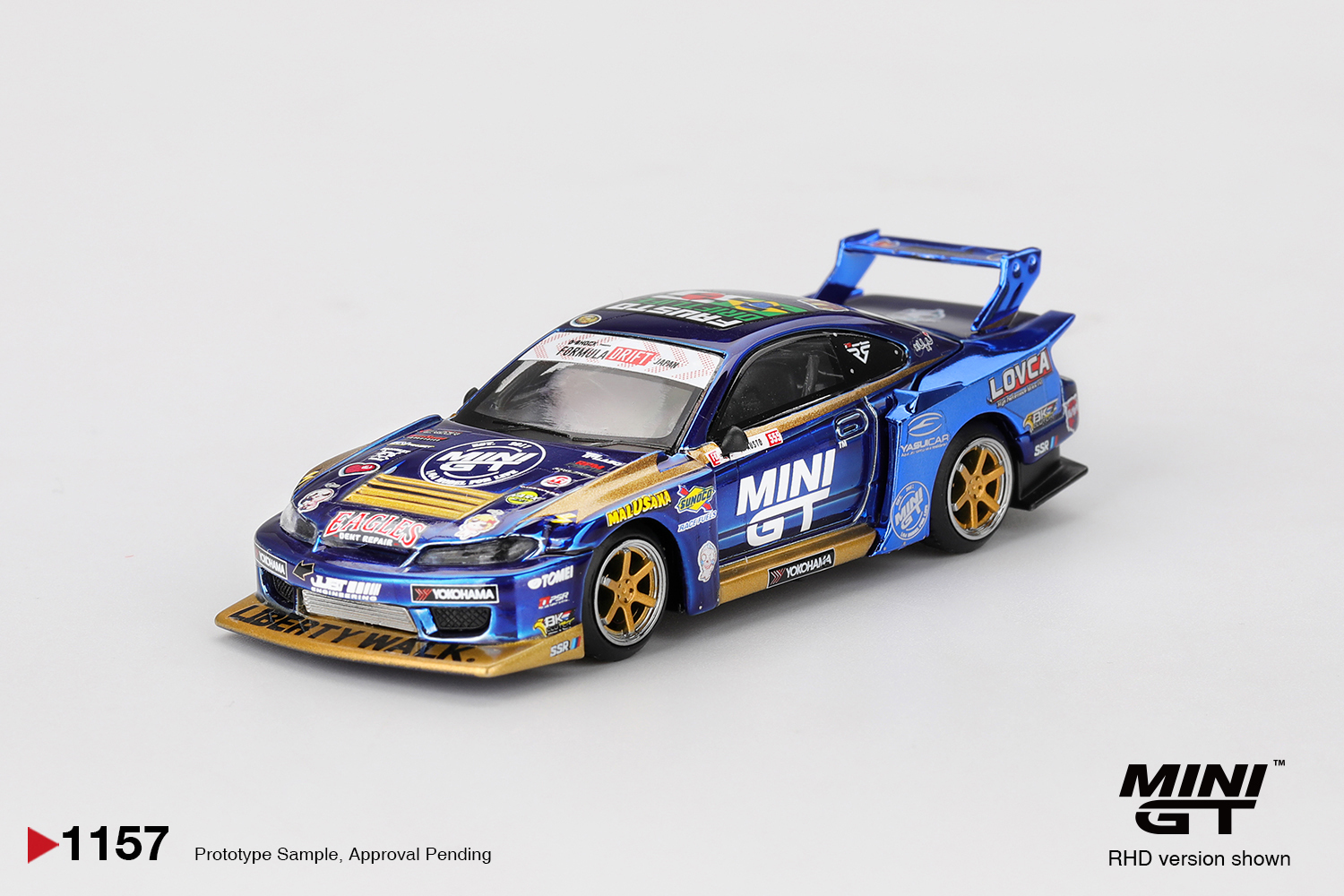 [預訂] MINI GT 1/64 #1157 日產Nissan LB-Super Silhouette S15 SILVIA #555 Team