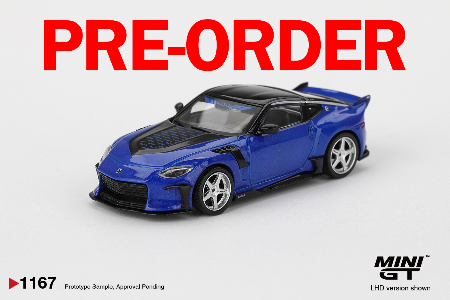 [預訂] MINI GT #1167 日產 Nissan Z VeilSide FFZ400 Seiran Blue 右軚模型車