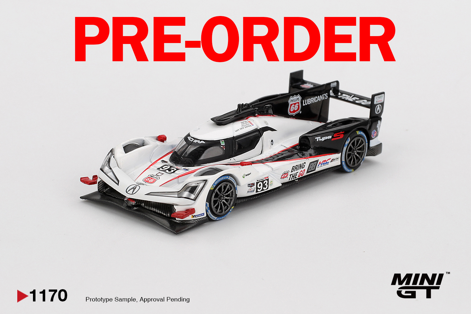 [預訂] MINI GT #1170 Acura ARX-06 GTP #93 Acura Meyer Shank Racing 2025 IMSA Daytona 24 小時賽