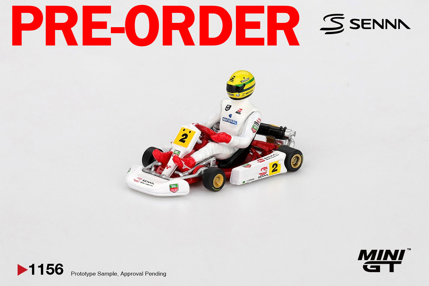 [預訂] MINI GT #1156 Senna Kart #2 Ayrton Senna da Silva 1993 巴黎－貝爾西大師賽