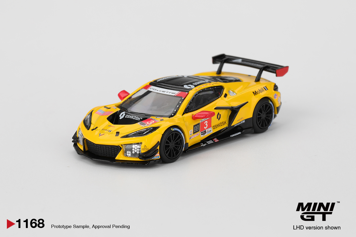 [預訂] MINI GT #1168 雪佛蘭Chevrolet Corvette Z06 GT3.R #3  Corvette Racing by Pratt Miller Motorsports 2025 IMSA Daytona 24 小時賽