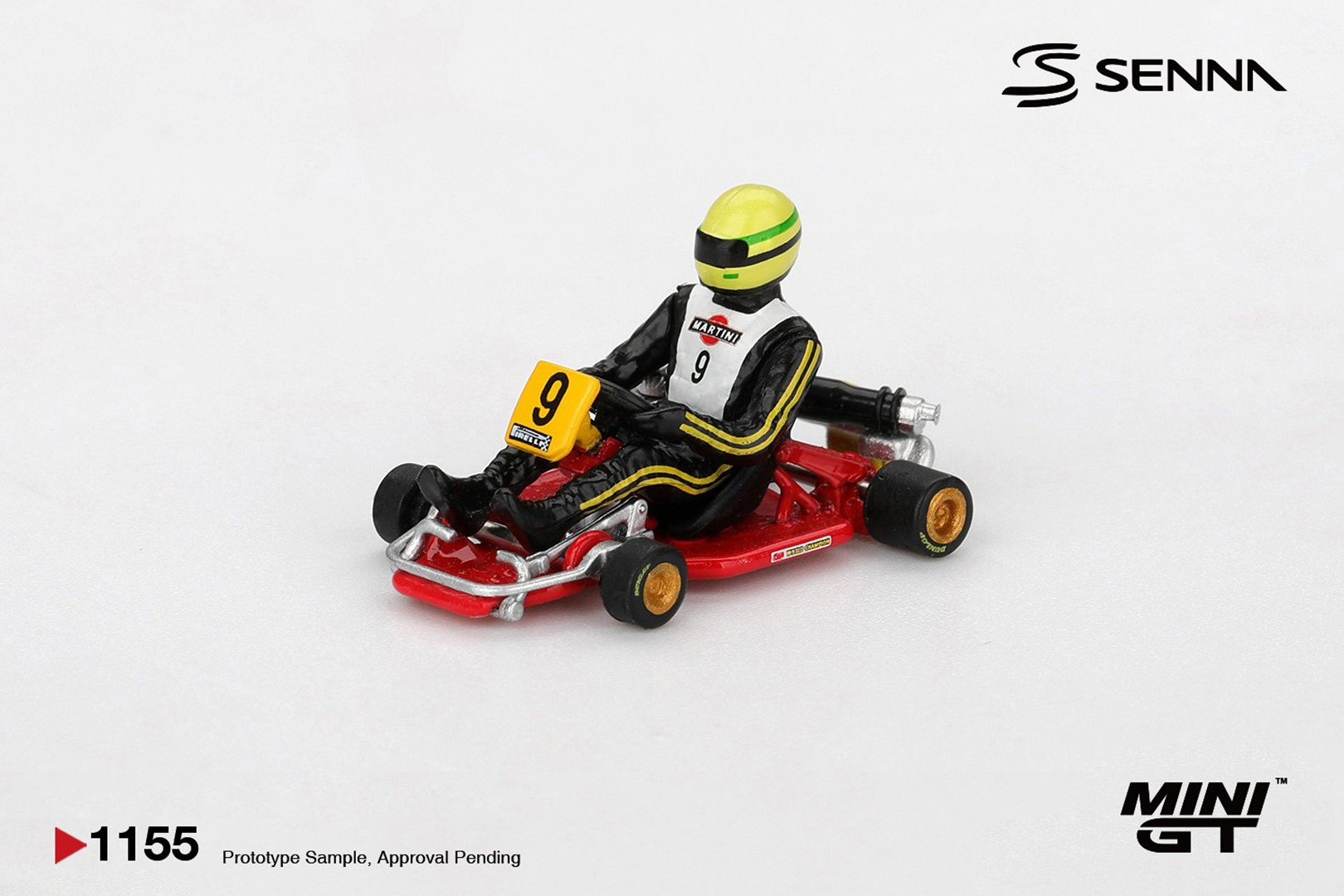 [預訂] MINI GT #1155 Senna Kart Formula K #9 Ayrton Senna da Silva 1981 卡丁車世界錦標賽