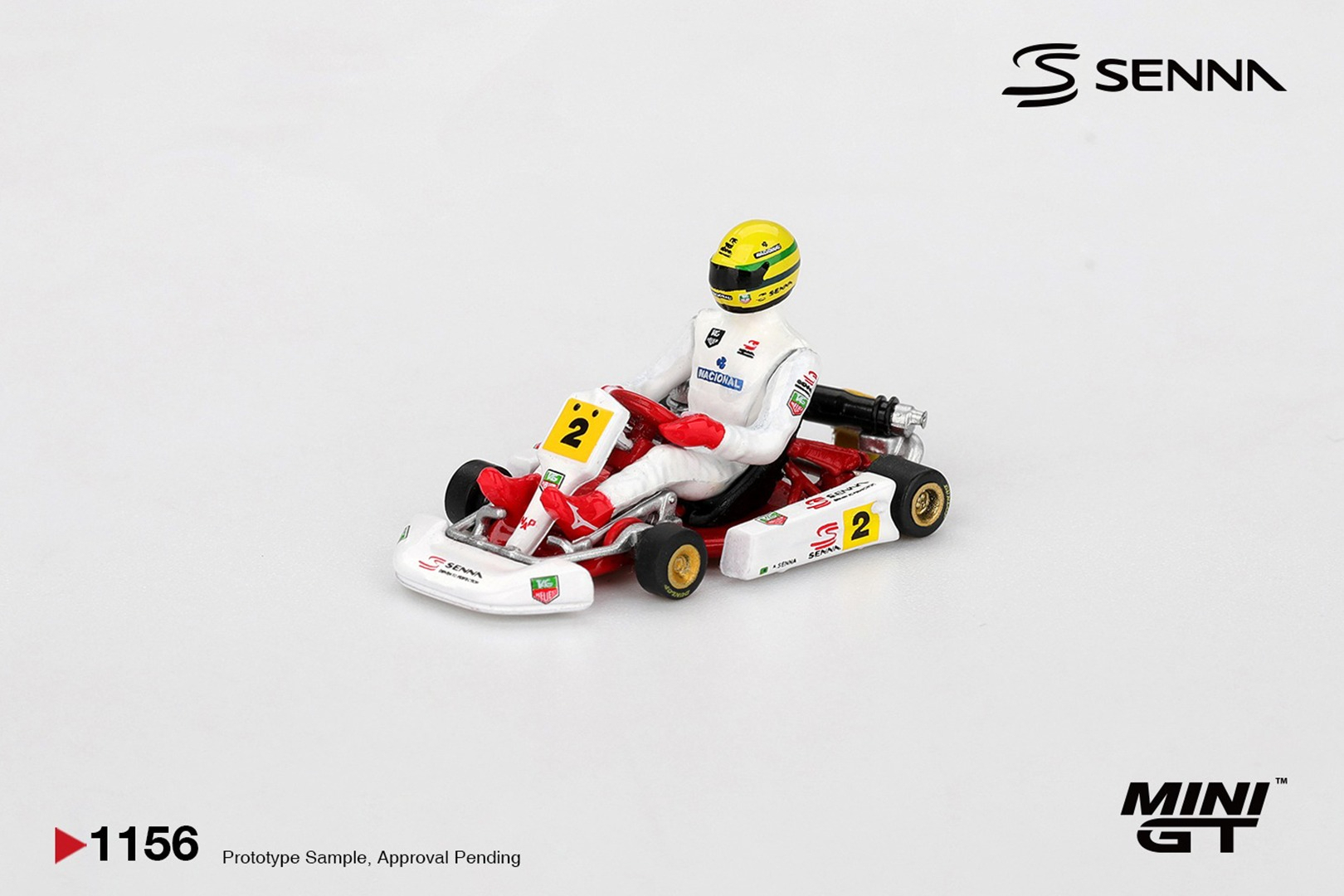 [預訂] MINI GT #1156 Senna Kart #2 Ayrton Senna da Silva 1993 巴黎－貝爾西大師賽