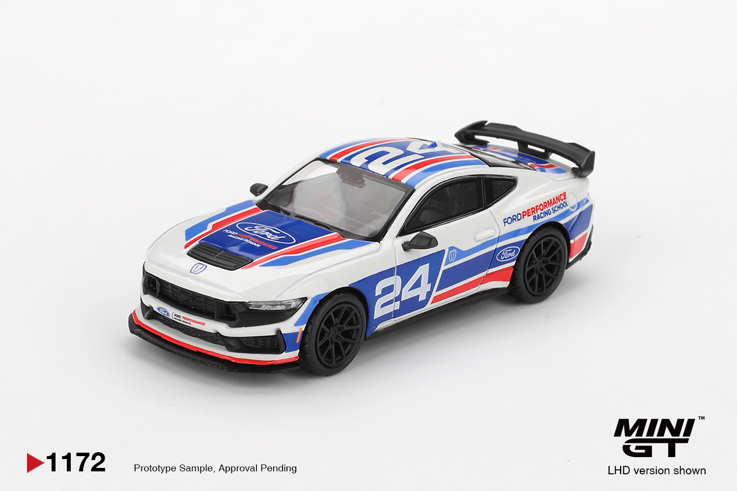 [預訂] MINI GT #1172 福特野馬Ford Mustang Dark Horse #24 Ford Performance Racing School