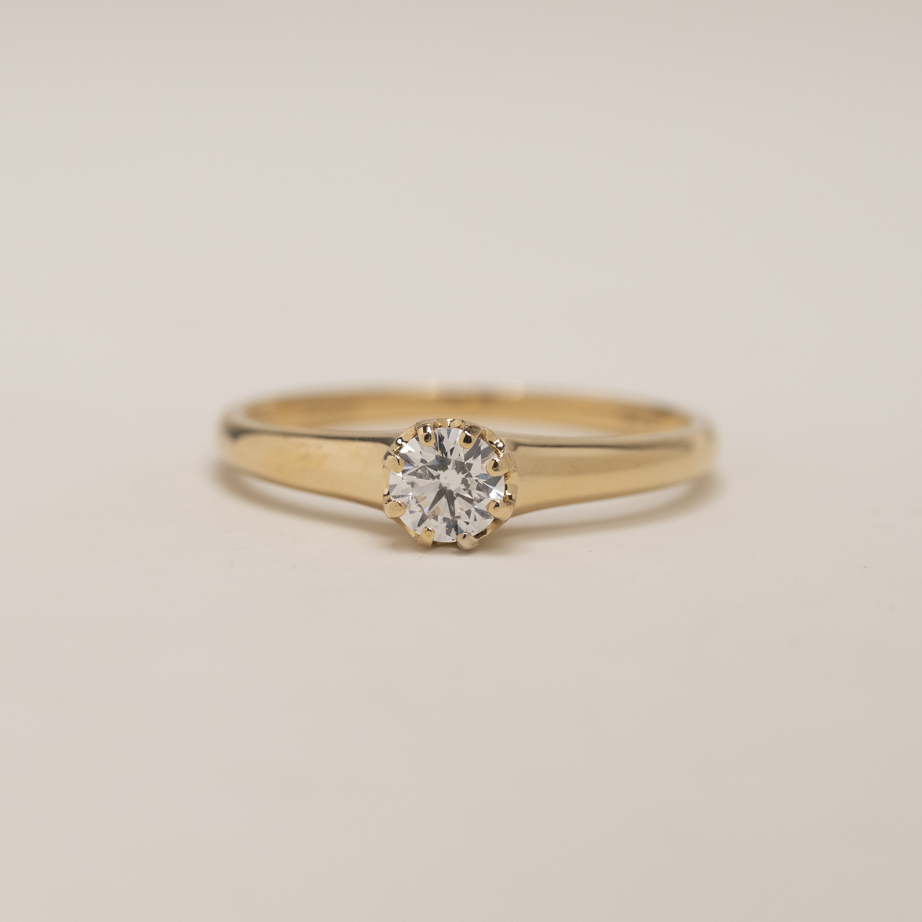 18K Brilliant Cut Diamond Ring