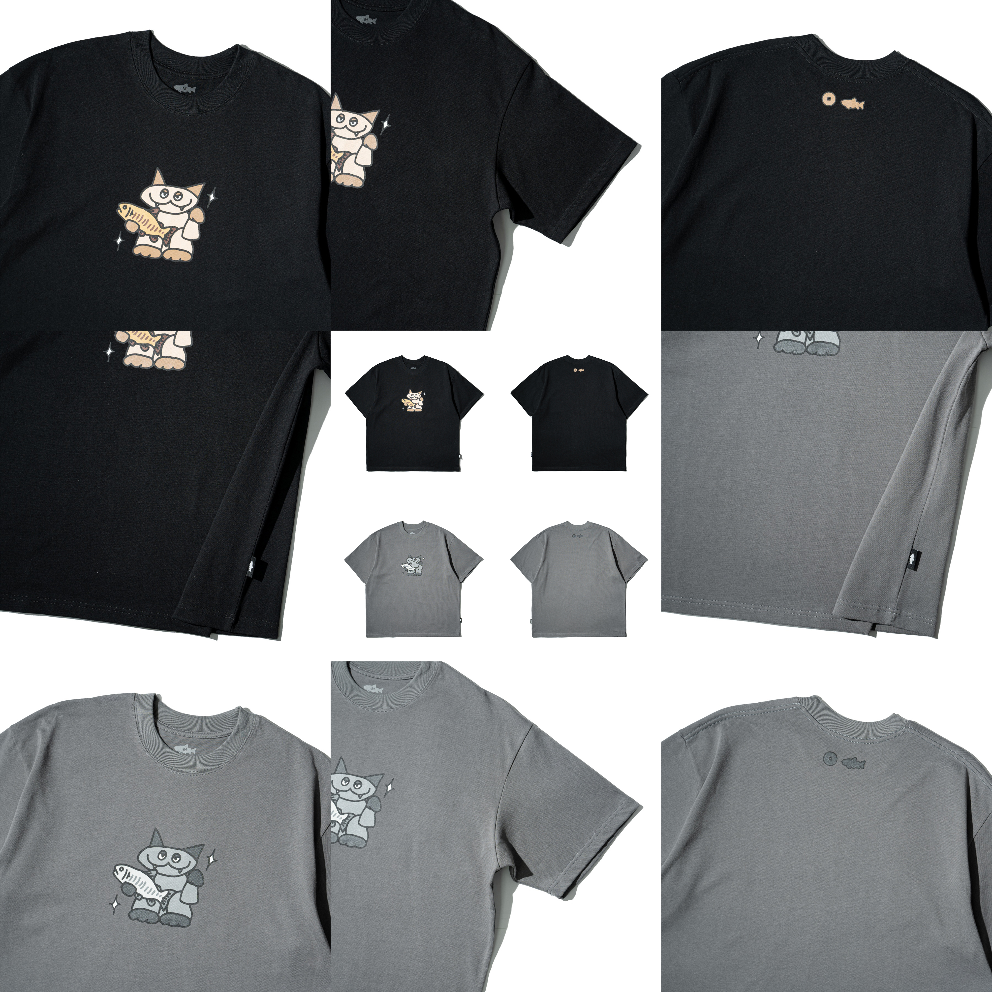 AGILITY Image Heavy Tee / Chibi Lucky Cat Q版招財貓 短袖Tee [RS6-LC2]