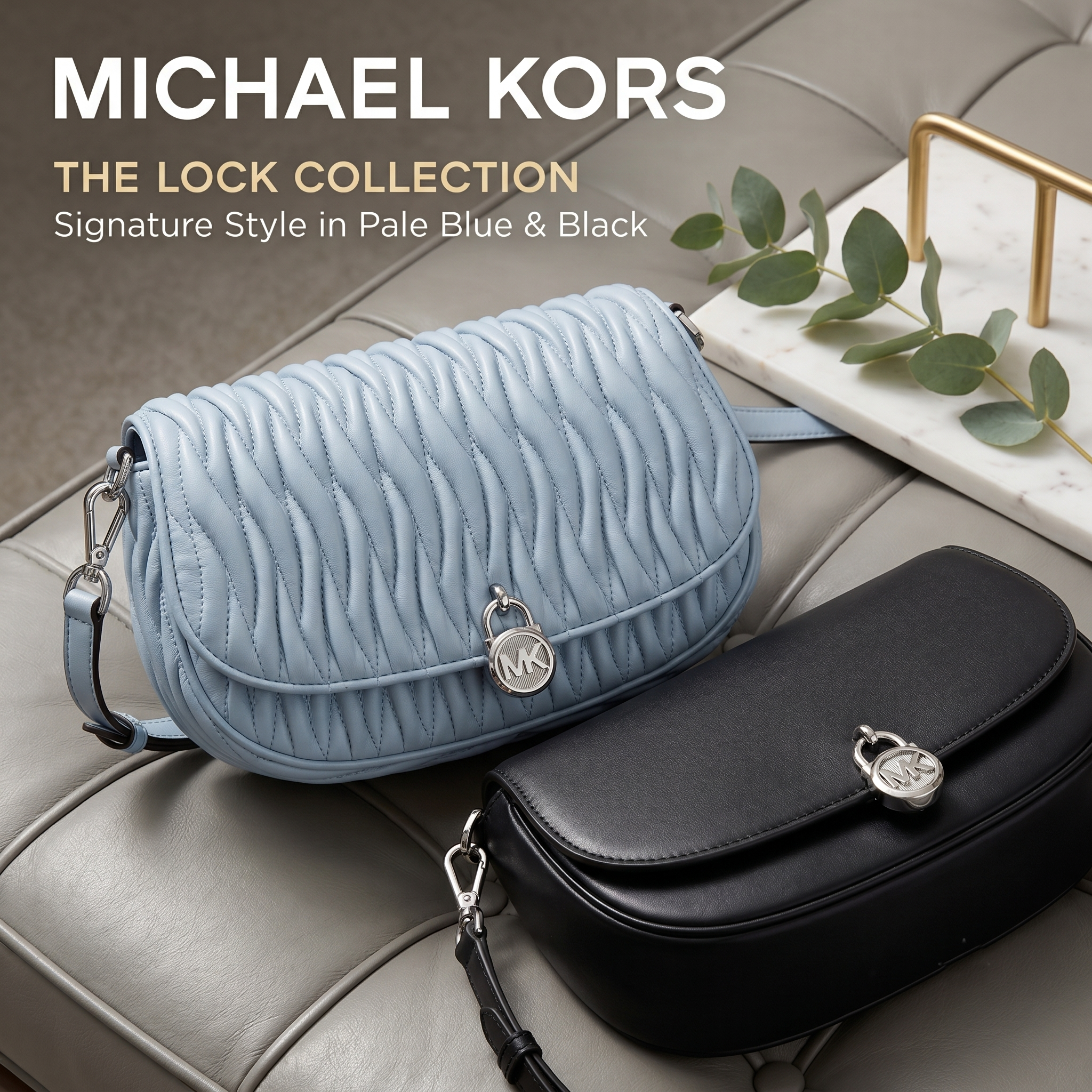 【預購】Michael Kors H052021 Mila 中號鎖頭馬鞍包