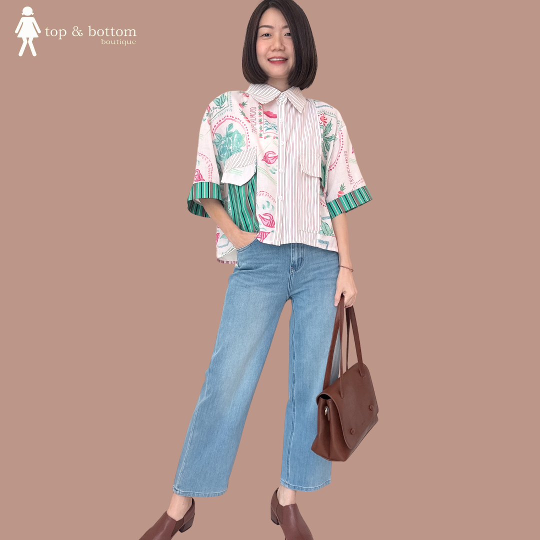 SHORT SLEEVE FLORAL PRINTED SHIRT