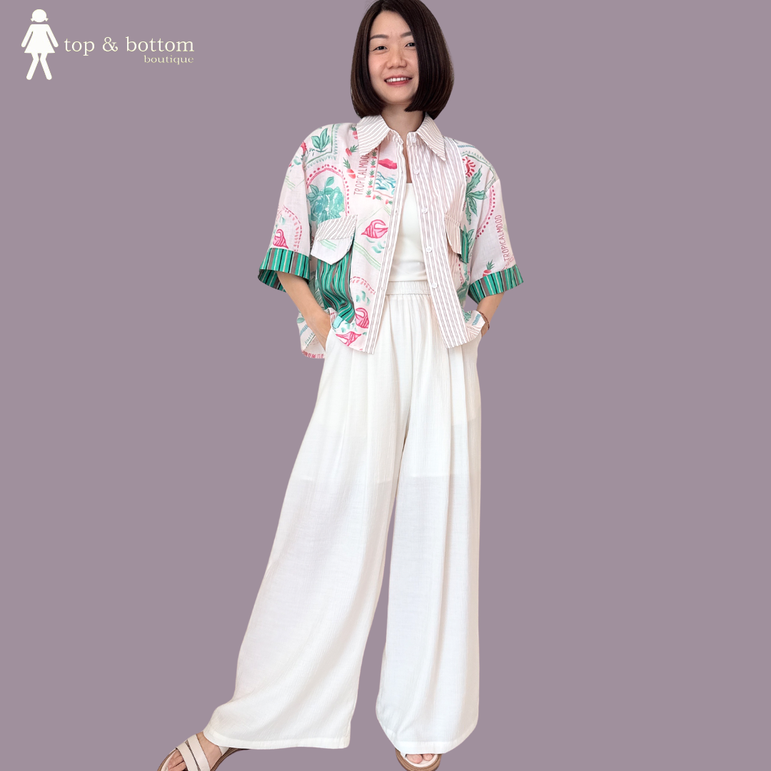 SHORT SLEEVE FLORAL PRINTED SHIRT