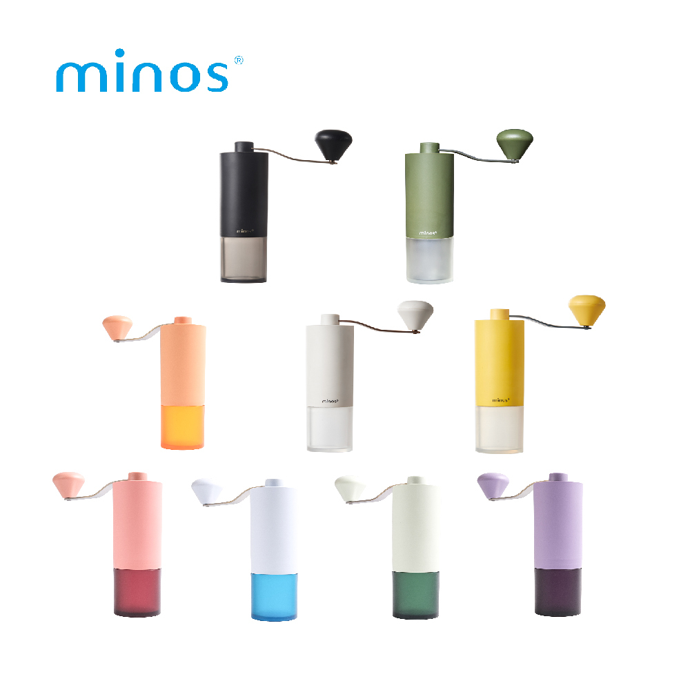 minos HG92 手搖磨豆機（輕量型外殼／旋鈕調節／20g／4色）