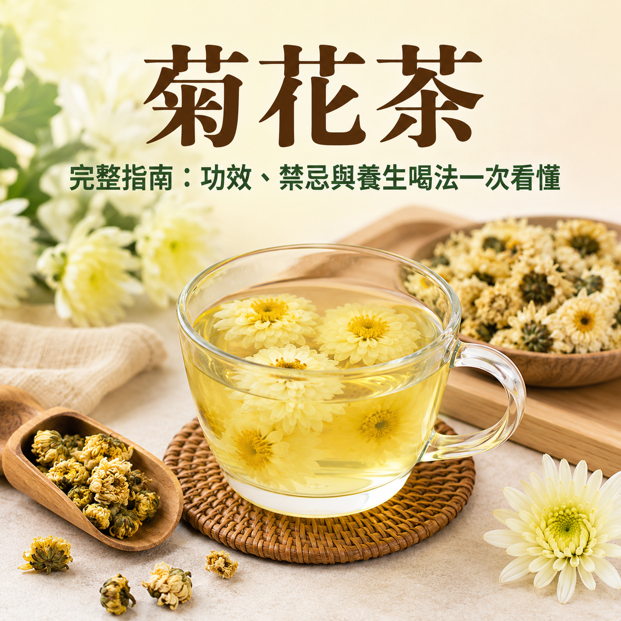 菊花茶完整指南：功效、禁忌與養生喝法一次看懂