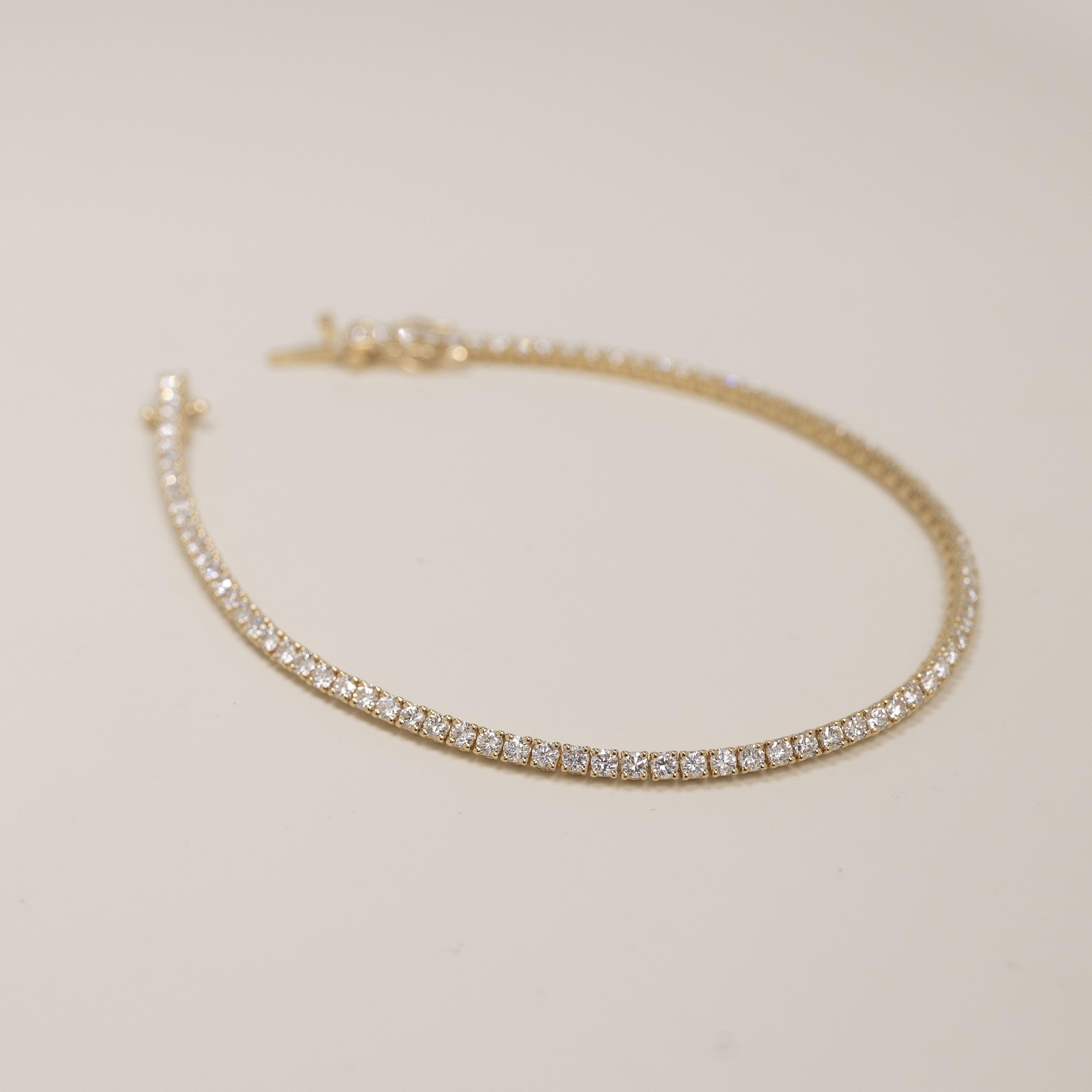 現貨| 18K Italian 1.8mm Tennis 鑽石手鏈