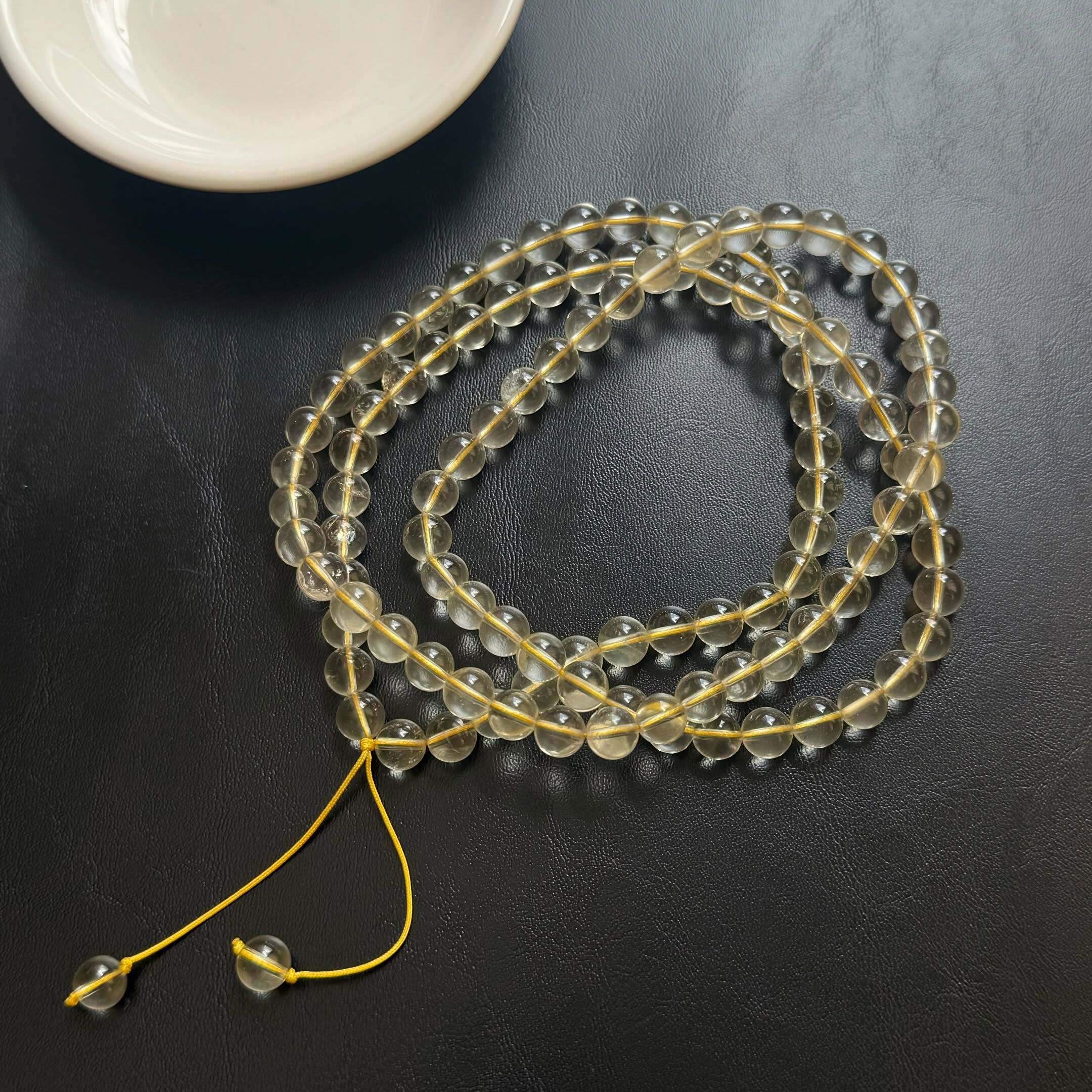 [原石] 檸檬黃水晶 108顆唸珠串