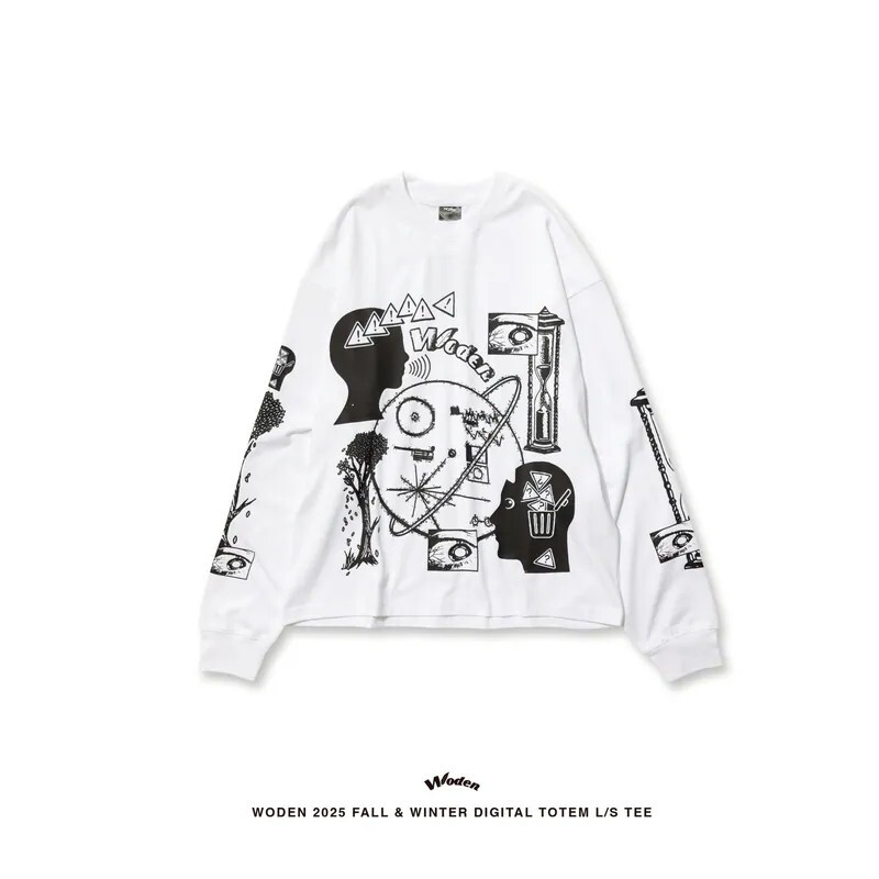 WODEN 25FW 003 DIGITAL TOTEM L/S TEE