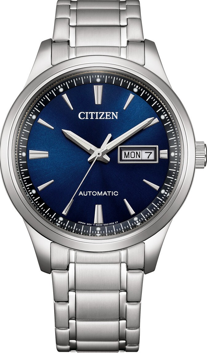 萬年鐘錶 - Citizen  星辰錶 黑面紳士不鏽鋼機械男錶 NY4060-51E  錶徑40MM
