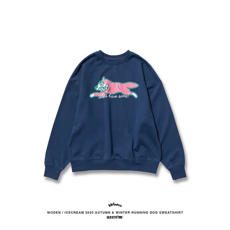 WODEN ICECREAM 2025 Fall & Winter Running Dog Sweatshirt