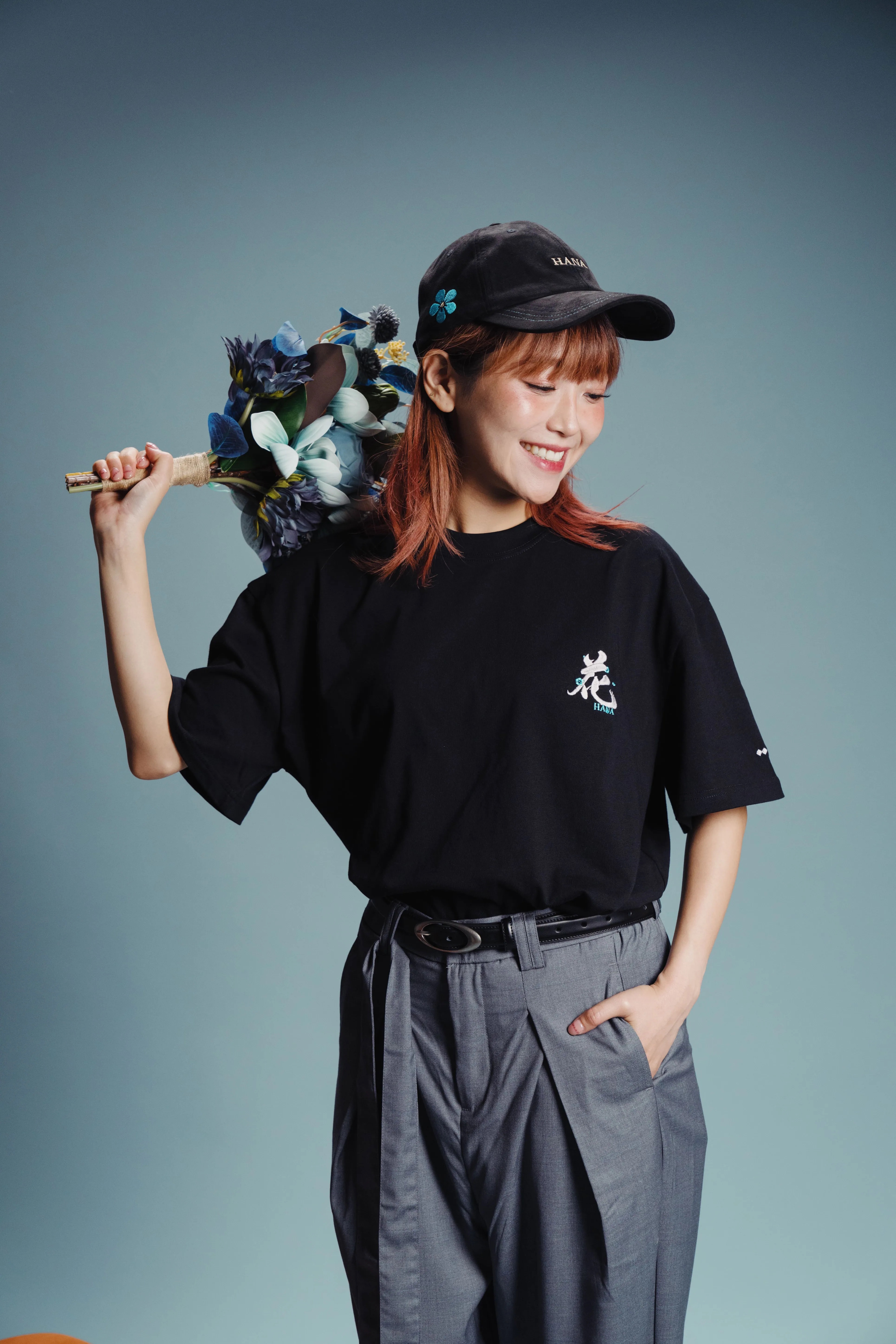 HANA 花華Print Tee｜黑色