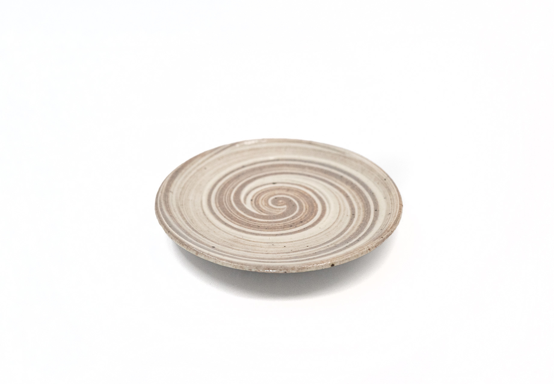 鏡山窯｜唐津燒-刷毛目唐津皿 12.5cm