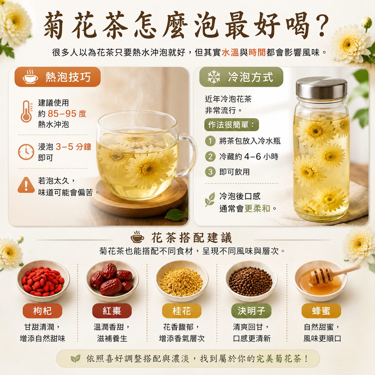 菊花茶怎麼泡最好喝？