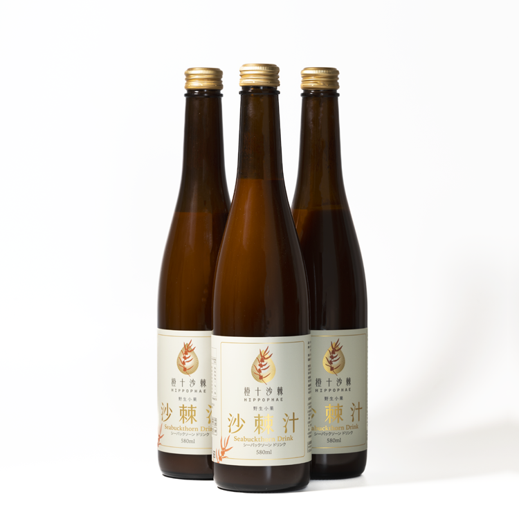 野生小果沙棘汁．經濟家庭號【580ml】x3