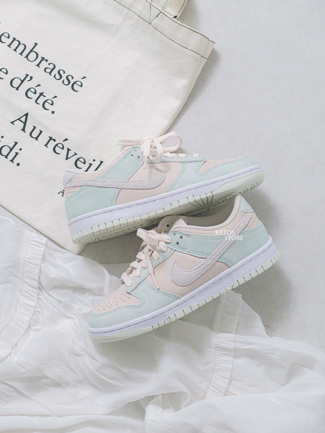 【預購】NIKE DUNK LOW SDE GS 'Green Beige' 膚粉綠 麂皮 皮革 IH4574-100