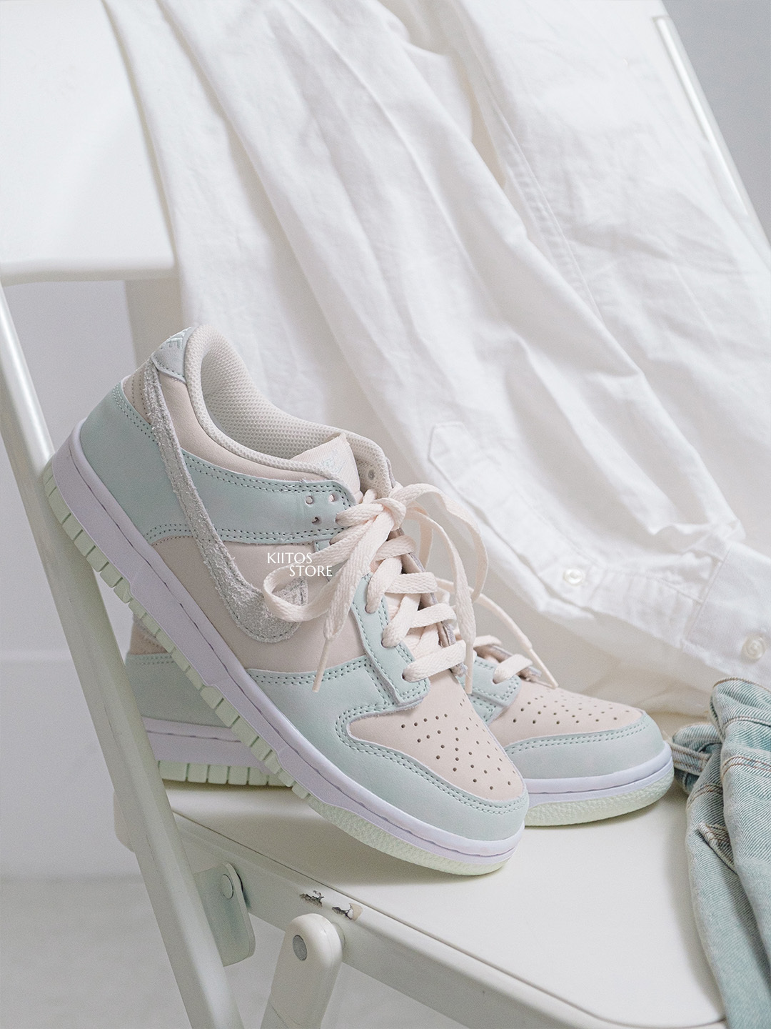 【預購】NIKE DUNK LOW SDE GS 'Green Beige' 膚粉綠 麂皮 皮革 IH4574-100