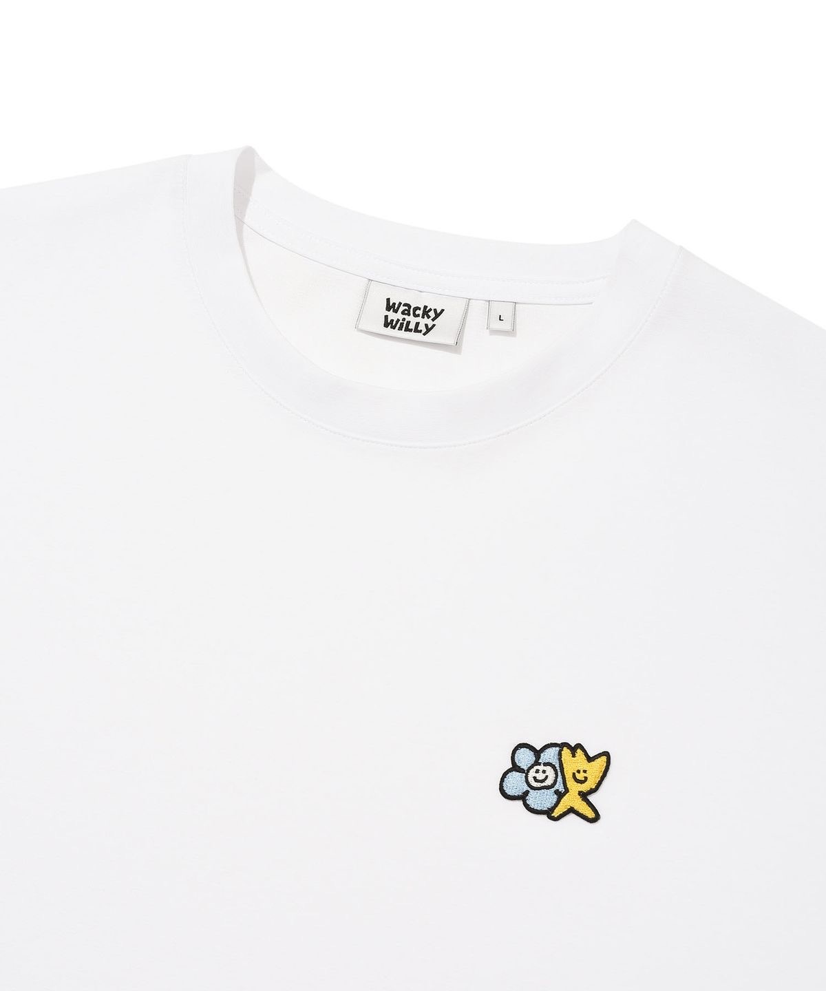 【預購】韓國代購 Wacky WiLLy 花花 小火人 Kiki & Lily Double Wappen 刺繡 小標 涼感 短袖 T恤
