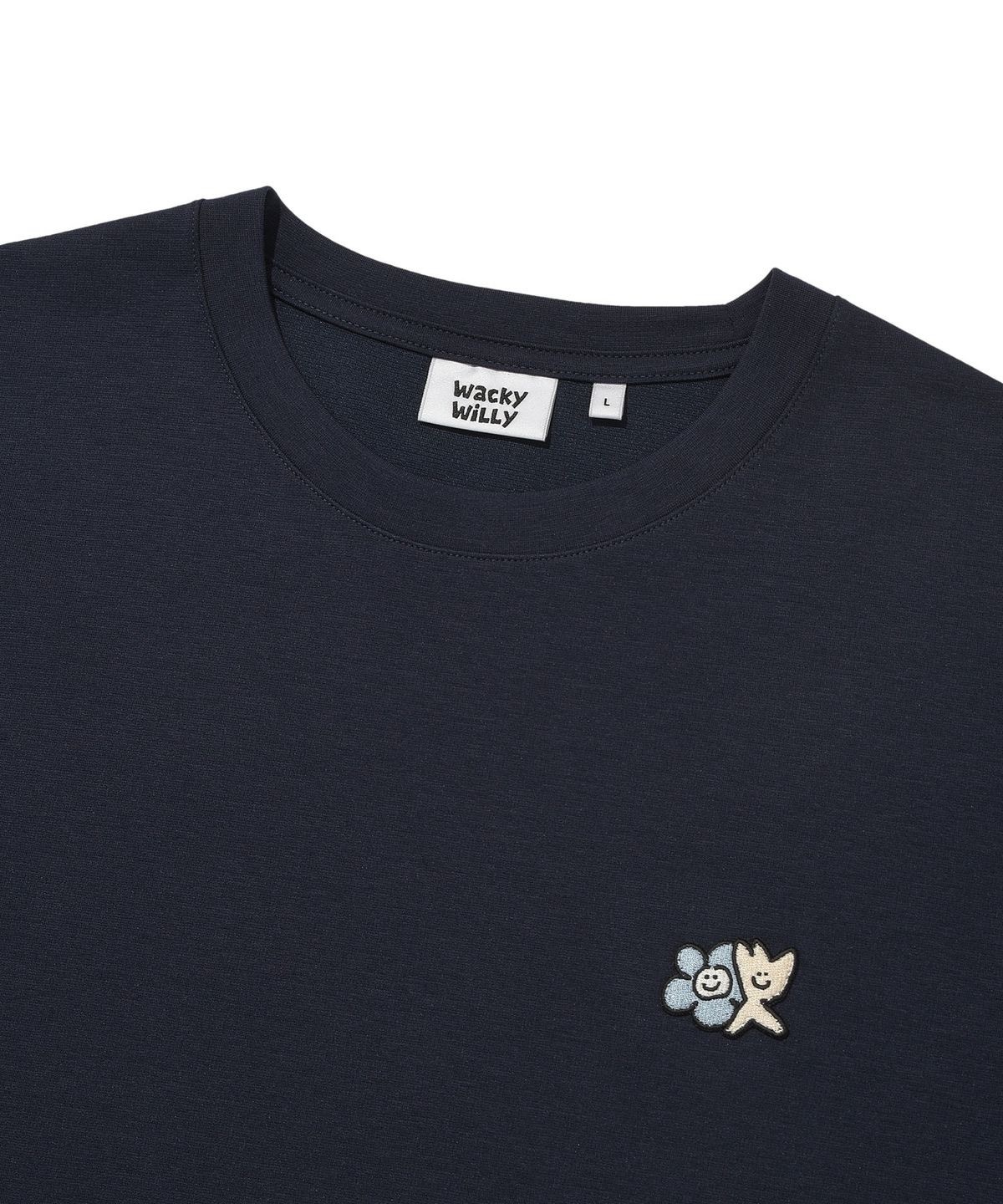 【預購】韓國代購 Wacky WiLLy 花花 小火人 Kiki & Lily Double Wappen 刺繡 小標 涼感 短袖 T恤