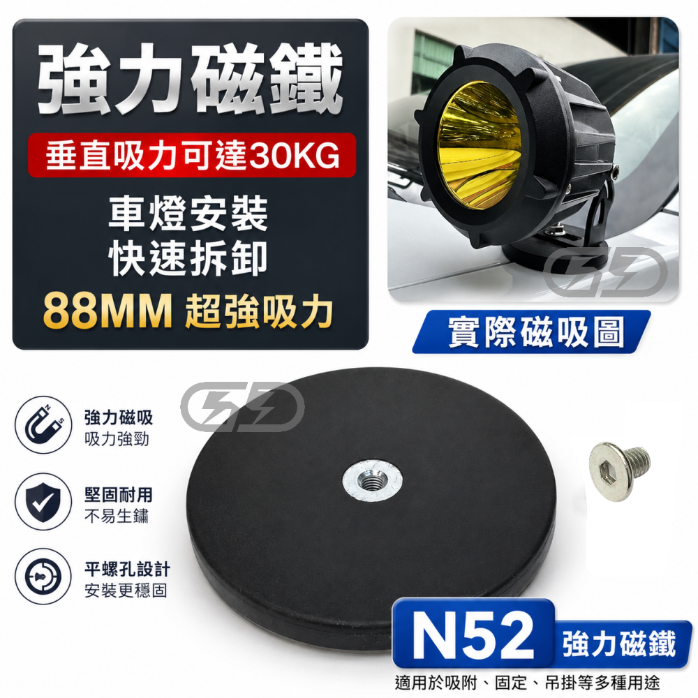 (A01) 88MM磁鐵 晶典光電