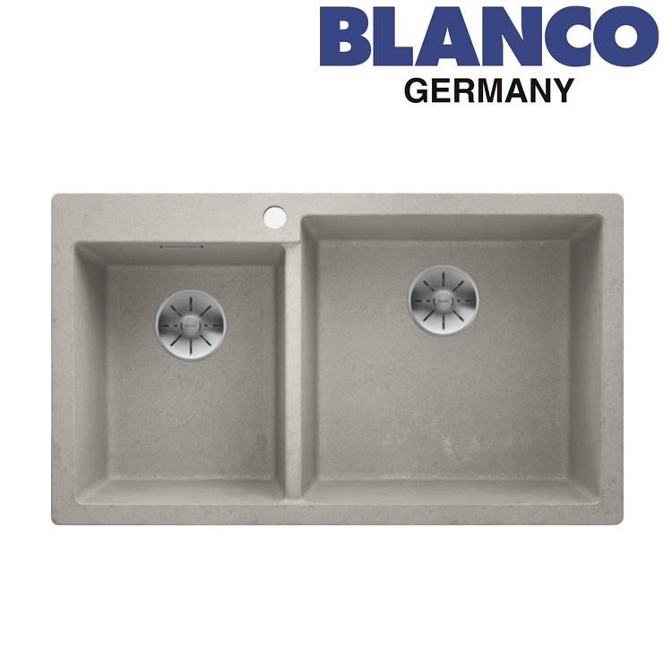 Blanco "Pleon 9" 525310 Countertop Granite composite kitchen sink with Waste Kit (Concrete-style)