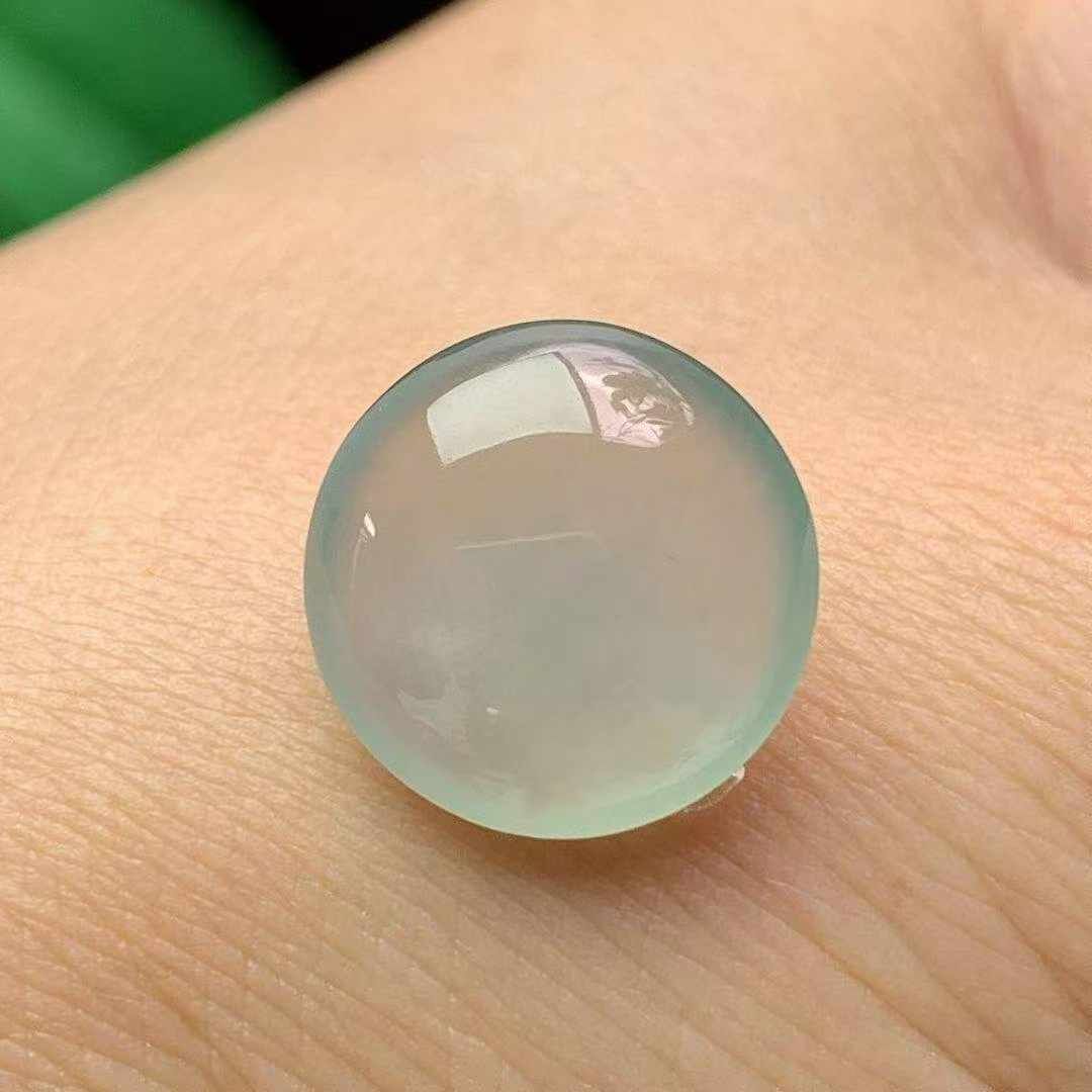 翡翠冰種底色蛋面,天然翡翠A玉, 緬甸玉, Jade, Jadeite