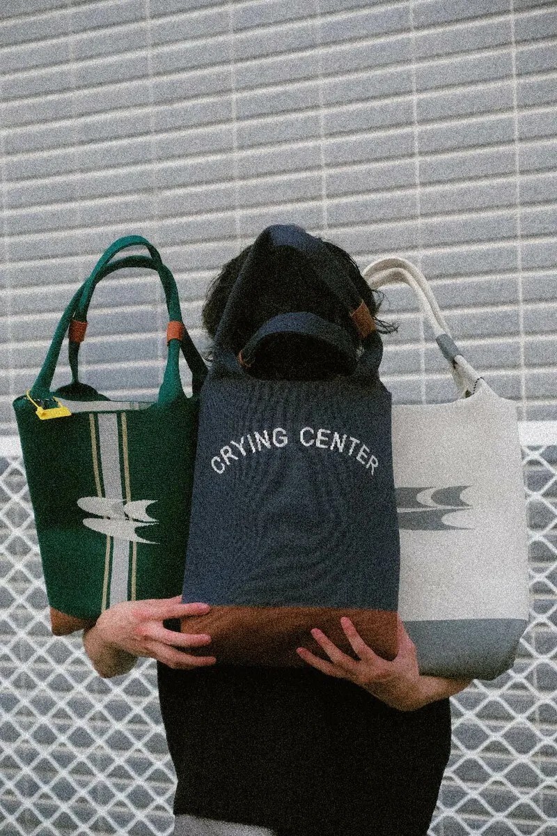 Crying Center 針織簡約大容量托特包
