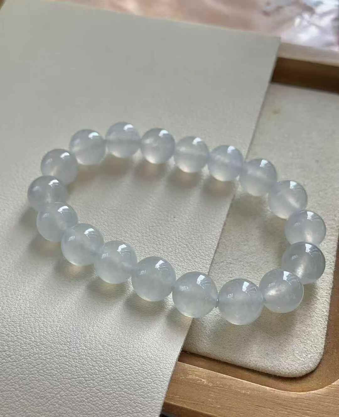 翡翠珠子手串 (10.1mm直徑),天然翡翠A玉, 緬甸玉, Jade, Jadeite