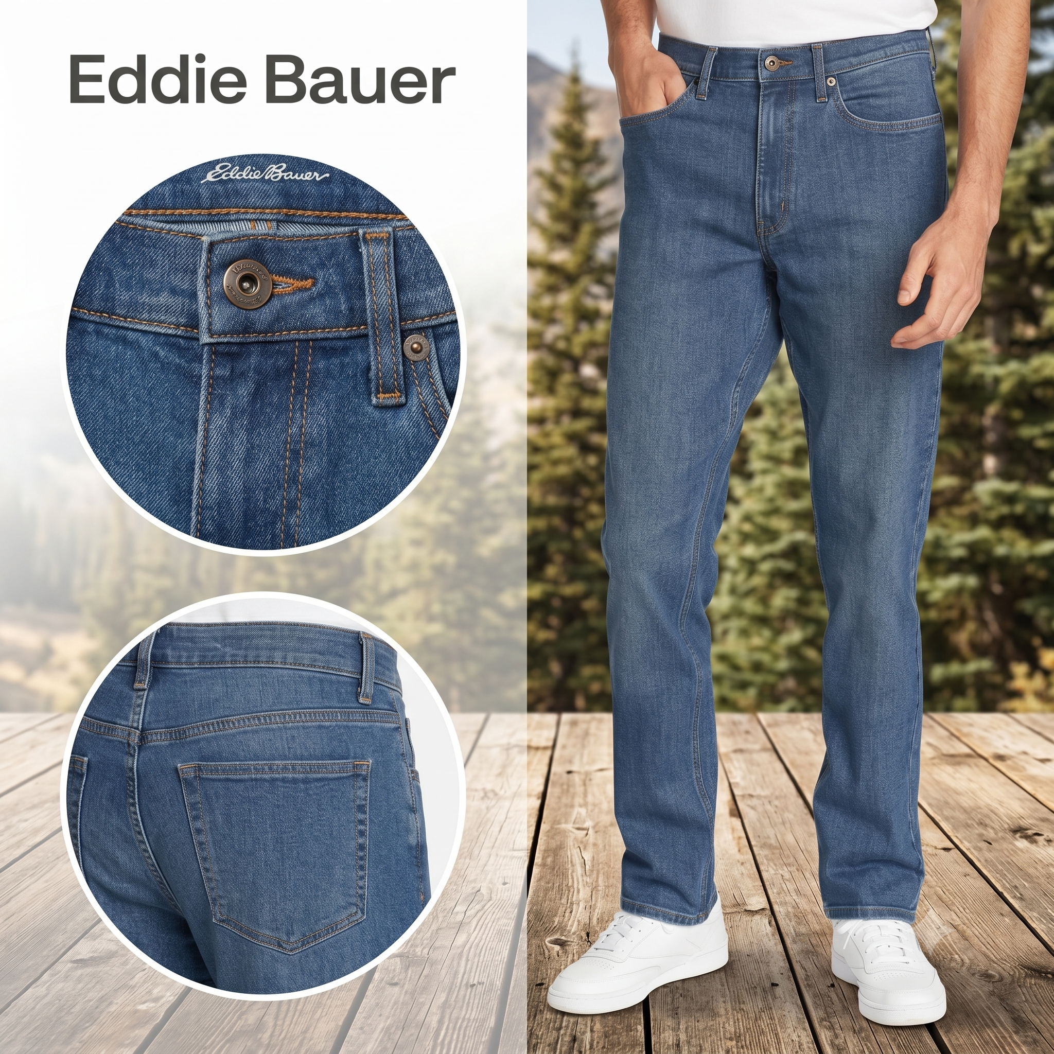 【預購】Eddie Bauer H052008 男裝牛仔褲